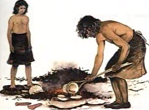 Fundiendo el cobre a finales del neolítico en el 3000 a.C.