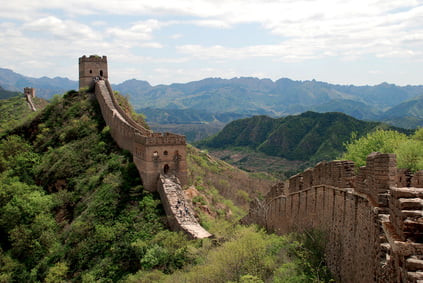 La Gran Muralla en Simatai, sección