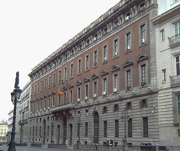 Ministerio de Hacienda de Madrid.