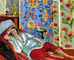 Matisse: Odalisca en pantalones rojos. 