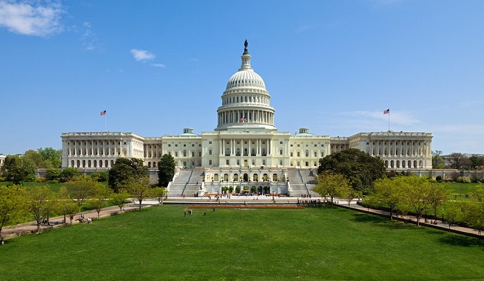 El Capitolio de Estados Unidos en un ejemplo de arquitectura civil de estilo neoclásico. 