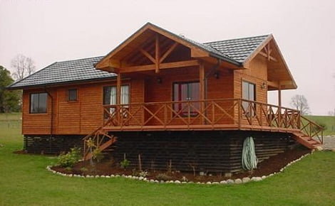 casa de madera de pino