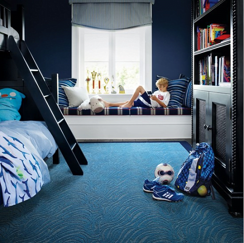 dormitorio niños azul