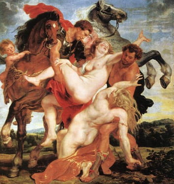 La violación de las hijas de Leucipo. Peter Rubens