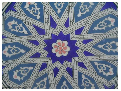 patrones florales en el diseño islamico