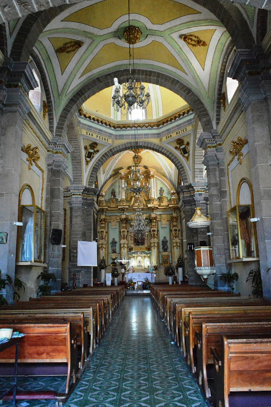 Parroquia de Panotla de Tlaxcala en México - interior