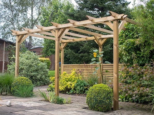 ideas para pérgolas de madera para patios