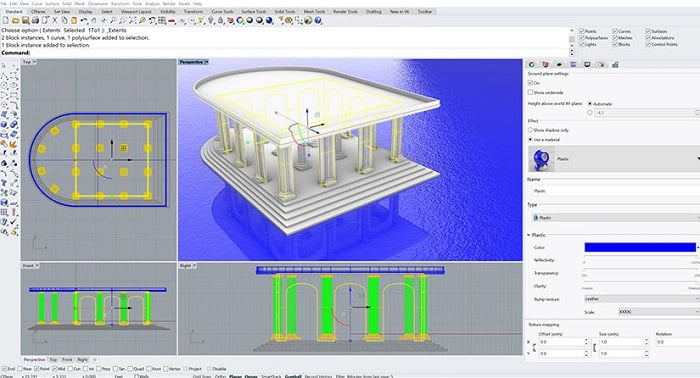 rhino software para dibujar estrcuturas en 3D