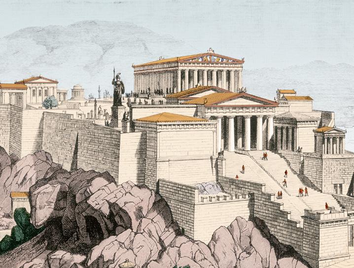 Los Propileos de la Acrópolis de Atenas