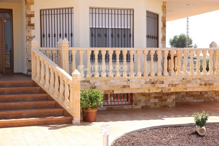 balaustrada grande para piscina
