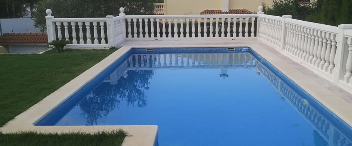 balaustrada grande para piscina